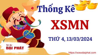 Thống Kê Xổ Số Miền Nam 13/03/2024 - Thống Kê XSMN Thứ 4