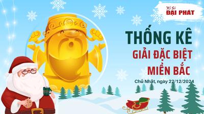 Thống Kê Giải Đặc Biệt Miền Bắc Hôm Nay Chủ Nhật Ngày 22/12/2024