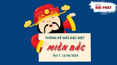 Thống Kê Giải Đặc Biệt Miền Bắc Hôm Nay Thứ 7 Ngày 13/04/2024