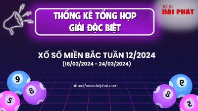 Thống Kê Tổng Hợp Giải Đặc Biệt Miền Bắc Tuần 12/2024 (18/03/2024 - 24/03/2024)