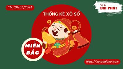 Thống Kê XSMB 28/07/2024 Chủ Nhật - Phân Tích KQ Xổ Số Miền Bắc