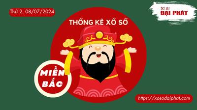 Thống Kê XSMB 08/07/2024 Thứ 2 - Phân Tích KQ Xổ Số Miền Bắc