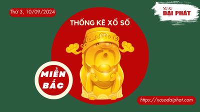 Thống Kê XSMB 10/09/2024 Thứ 3 - Phân Tích KQ Xổ Số Miền Bắc