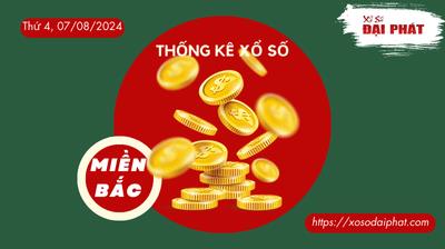 Thống Kê XSMB 07/08/2024 Thứ 4 - Phân Tích KQ Xổ Số Miền Bắc