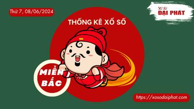 Thống Kê XSMB 08/06/2024 Thứ 7  - Phân Tích KQ Xổ Số Miền Bắc