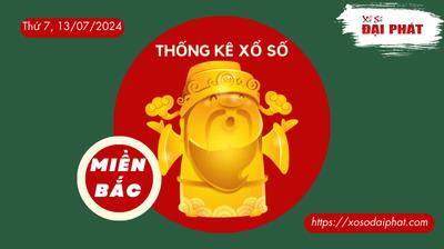 Thống Kê XSMB 13/07/2024 Thứ 7  - Phân Tích KQ Xổ Số Miền Bắc