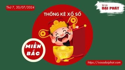 Thống Kê XSMB 20/07/2024 Thứ 7  - Phân Tích KQ Xổ Số Miền Bắc