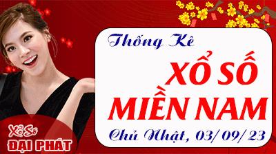 Thống Kê Xổ Số Miền Nam 03/09/2023 - Thống Kê XSMN Chủ Nhật