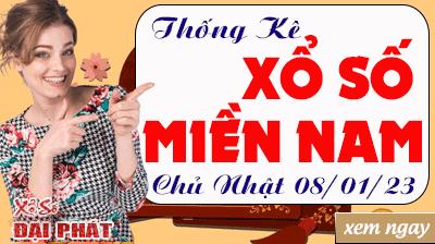 Thống Kê Xổ Số Miền Nam 08/01/2023 - Thống Kê XSMN Chủ Nhật