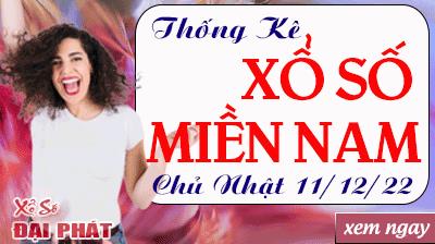 Thống Kê Xổ Số Miền Nam 11/12/2022 - Thống Kê XSMN Chủ Nhật