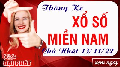 Thống Kê Xổ Số Miền Nam 13/11/2022 - Thống Kê XSMN Chủ Nhật