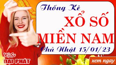 Thống Kê Xổ Số Miền Nam 15/01/2023 - Thống Kê XSMN Chủ Nhật