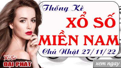 Thống Kê Xổ Số Miền Nam 27/11/2022 - Thống Kê XSMN Chủ Nhật