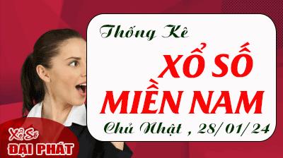 Thống Kê Xổ Số Miền Nam 28/01/2024 - Thống Kê XSMN Chủ Nhật