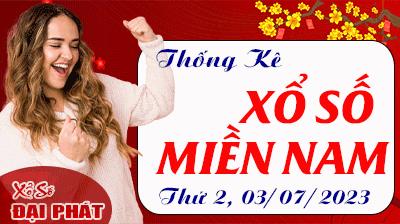 Thống Kê Xổ Số Miền Nam 03/07/2023 - Thống Kê XSMN Thứ 2