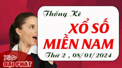 Thống Kê Xổ Số Miền Nam 08/01/2024 - Thống Kê XSMN Thứ 2