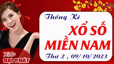 Thống Kê Xổ Số Miền Nam 09/10/2023 - Thống Kê XSMN Thứ 2