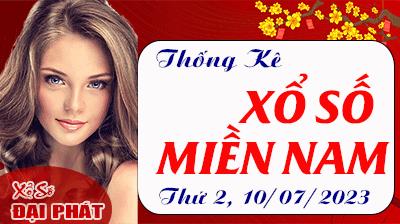 Thống Kê Xổ Số Miền Nam 10/07/2023 - Thống Kê XSMN Thứ 2