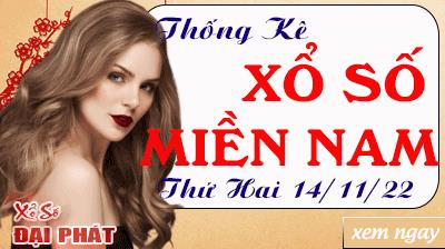 Thống Kê Xổ Số Miền Nam 14/11/2022 - Thống Kê XSMN Thứ 2