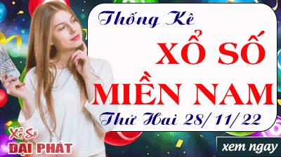 Thống Kê Xổ Số Miền Nam 28/11/2022 - Thống Kê XSMN Thứ 2