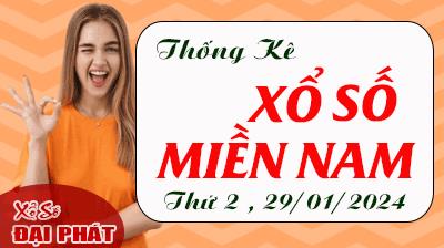 Thống Kê Xổ Số Miền Nam 29/01/2024 - Thống Kê XSMN Thứ 2