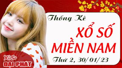 Thống Kê Xổ Số Miền Nam 30/01/2023 - Thống Kê XSMN Thứ 2