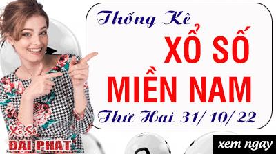 Thống Kê Xổ Số Miền Nam 31/10/2022 - Thống Kê XSMN Thứ 2