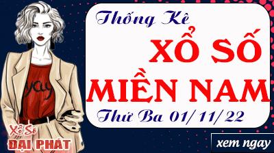 Thống Kê Xổ Số Miền Nam 01/11/2022 - Thống Kê XSMN Thứ 3