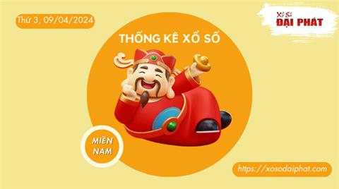 Thống Kê Xổ Số Miền Nam 09/04/2024 - Thống Kê XSMN Thứ 3