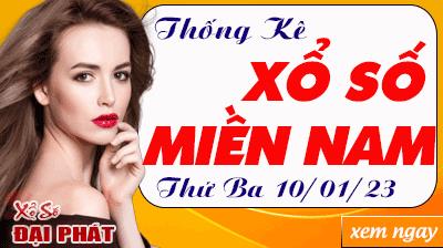 Thống Kê Xổ Số Miền Nam 10/01/2023 - Thống Kê XSMN Thứ 3