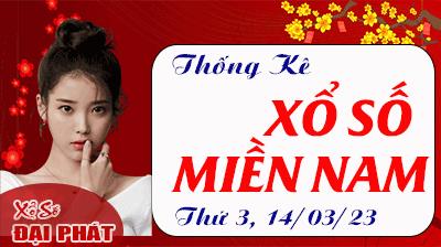 Thống Kê Xổ Số Miền Nam 14/03/2023 - Thống Kê XSMN Thứ 3