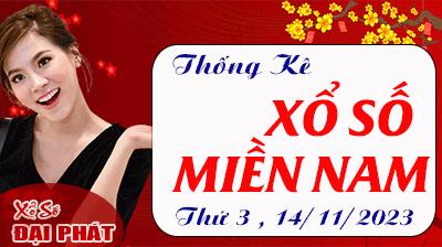 Thống Kê Xổ Số Miền Nam 14/11/2023 - Thống Kê XSMN Thứ 3