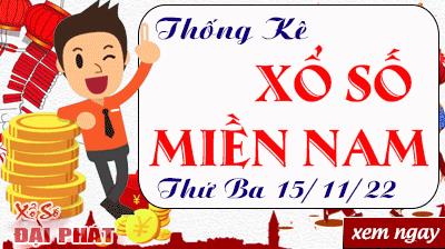 Thống Kê Xổ Số Miền Nam 15/11/2022 - Thống Kê XSMN Thứ 3