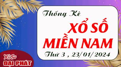 Thống Kê Xổ Số Miền Nam 23/01/2024 - Thống Kê XSMN Thứ 3