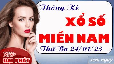 Thống Kê Xổ Số Miền Nam 24/01/2023 - Thống Kê XSMN Thứ 3