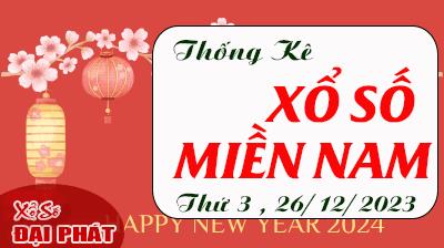 Thống Kê Xổ Số Miền Nam 26/12/2023 - Thống Kê XSMN Thứ 3