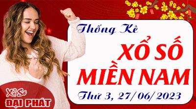 Thống Kê Xổ Số Miền Nam 27/06/2023 - Thống Kê XSMN Thứ 3