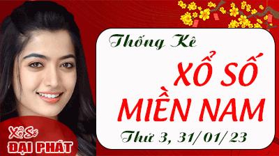 Thống Kê Xổ Số Miền Nam 31/01/2023 - Thống Kê XSMN Thứ 3