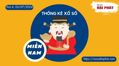 Thống Kê Xổ Số Miền Nam 03/07/2024 - Thống Kê XSMN Thứ 4