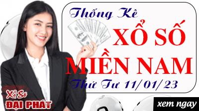 Thống Kê Xổ Số Miền Nam 11/01/2023 - Thống Kê XSMN Thứ 4