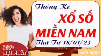 Thống Kê Xổ Số Miền Nam 18/01/2023 - Thống Kê XSMN Thứ 4