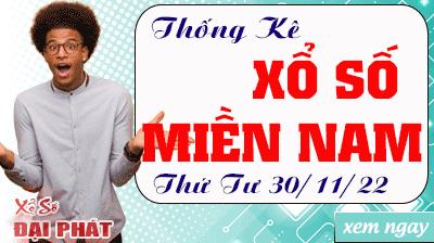 Thống Kê Xổ Số Miền Nam 30/11/2022 - Thống Kê XSMN Thứ 4