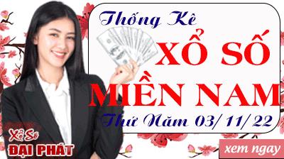 Thống Kê Xổ Số Miền Nam 03/11/2022 - Thống Kê XSMN Thứ 5