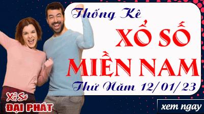 Thống Kê Xổ Số Miền Nam 12/01/2023 - Thống Kê XSMN Thứ 5