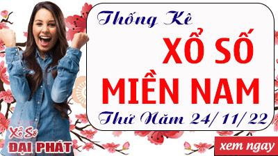 Thống Kê Xổ Số Miền Nam 24/11/2022 - Thống Kê XSMN Thứ 5