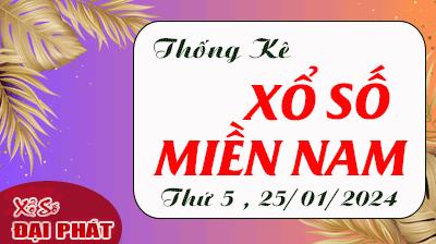 Thống Kê Xổ Số Miền Nam 25/01/2024 - Thống Kê XSMN Thứ 5