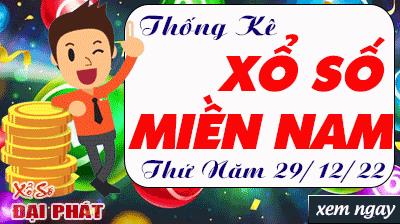 Thống Kê Xổ Số Miền Nam 29/12/2022 - Thống Kê XSMN Thứ 5