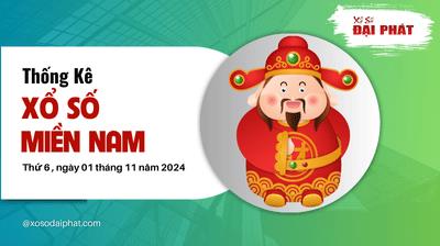 Thống Kê Xổ Số Miền Nam 01/11/2024 - Thống Kê XSMN Thứ 6