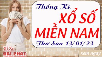 Thống Kê Xổ Số Miền Nam 13/01/2023 - Thống Kê XSMN Thứ 6