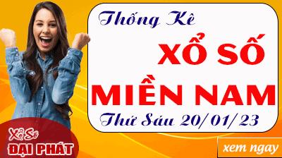 Thống Kê Xổ Số Miền Nam 20/01/2023 - Thống Kê XSMN Thứ 6